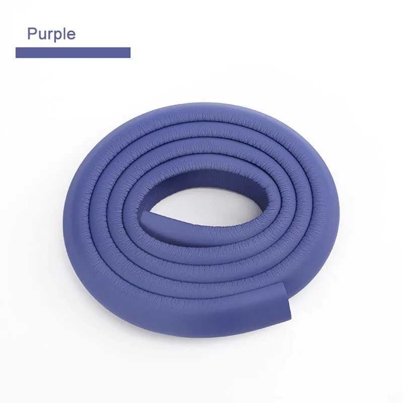 Purple 2 м детский защита для стола защита кромок письменного стола в полоску домашняя Подушка Защитная полоска безопасные детские средства защиты детей светодиодные панели полосы для ухода за ребенком бампер - Цвет: Purple