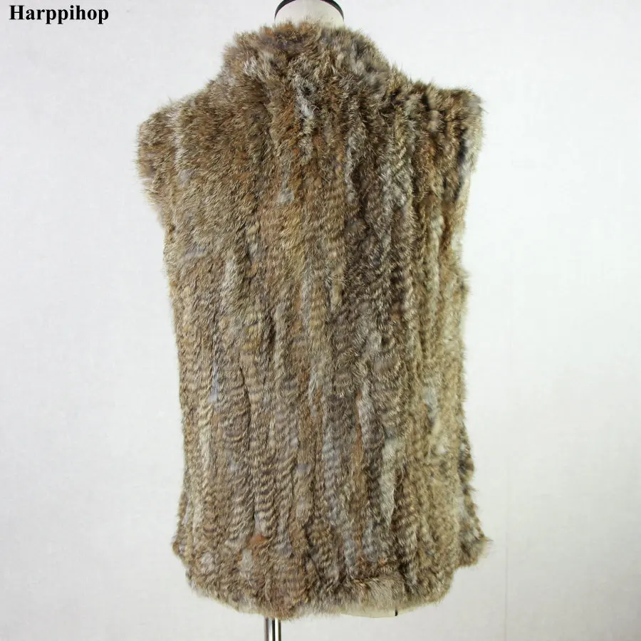 new women fashion warm fur vests rabbit hair fur coat warm with a variety of color optional khaki black grey customized size