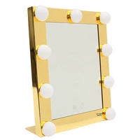 LED Makeup Mirror light Lighted Vanity Makeup lamp Touch Control  Dimming Mirror Beauty Tabletop Mirrors Vanity Light USB Charge