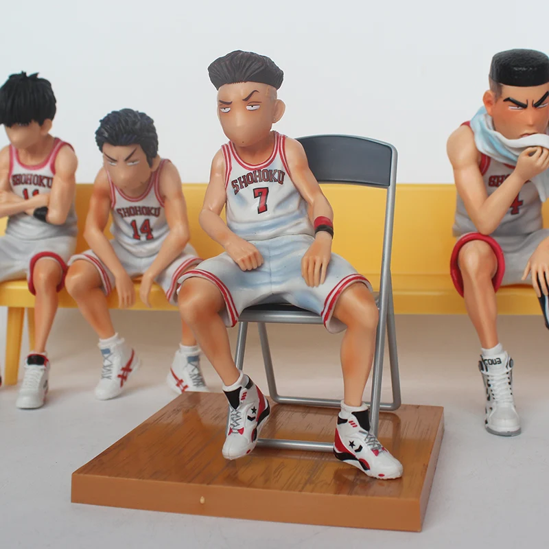 Аниме Slam Dunk Shohoku белая ПВХ фигурка Miyagi Akagi Rukawa Mitsui Hanamichi Sakuragi GK игрушка для