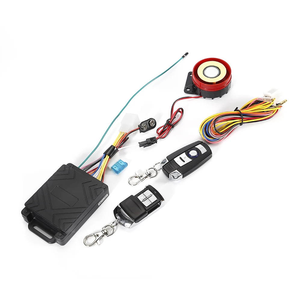 HLEST Новый DC 12V мотоцикл Скутер Противоугонная сигнализация с 2 дистанционным