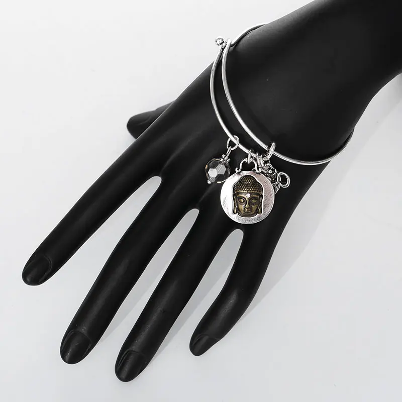 Новое поступление модные регулируемые браслеты Будды в винтажном стиле античные