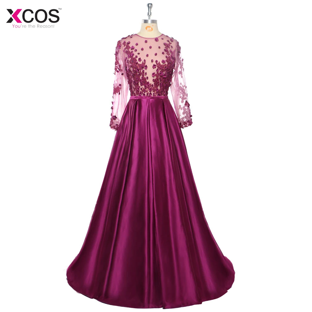 Robe De Soiree 2018 темно фиолетовые кружевные бисерные сексуальные длинные вечерние