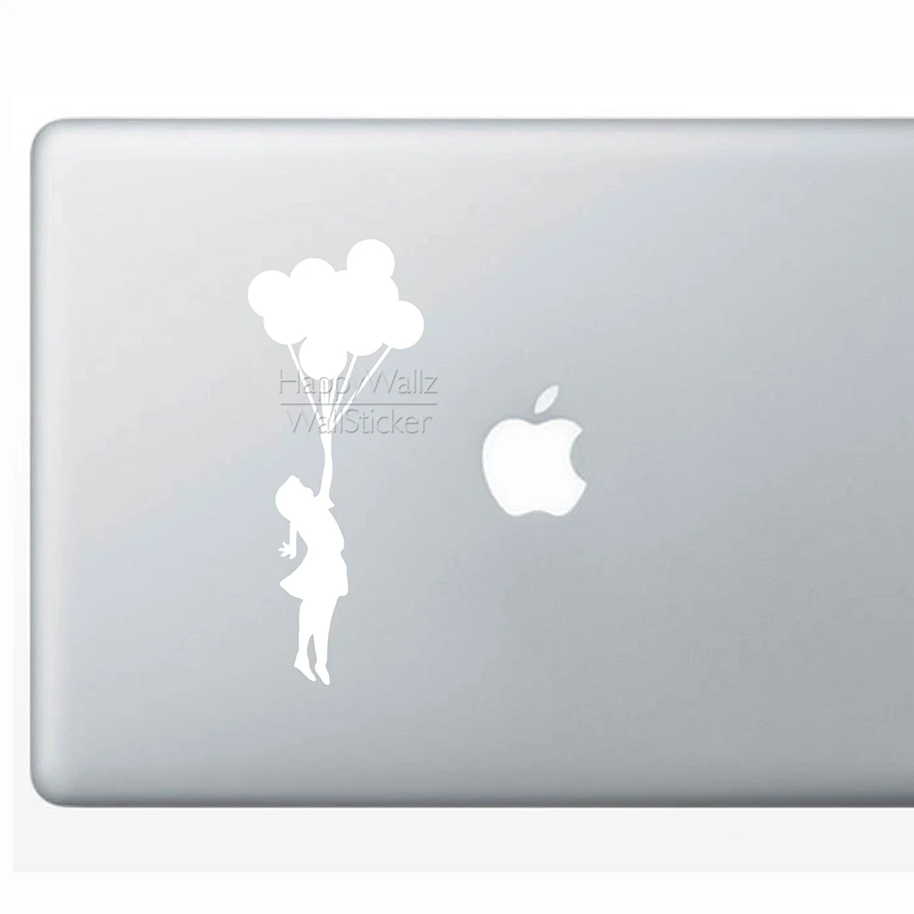 

Girl Balloon Computer Sticker Inspirational Girl Balloon Mac Stickers DIY Removable Girl with Balloon Wall Stickers 540S
