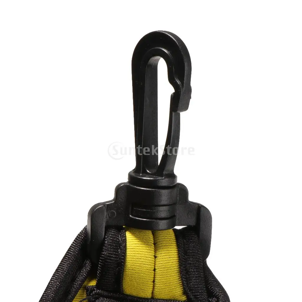 Yellow Портативная маленькая неопреновая сумка для мячей для гольфа, подставка для меток, чехол для хранения, Сумка с поворотным поясом, клипсой-Выберите цвета - Цвет: Yellow