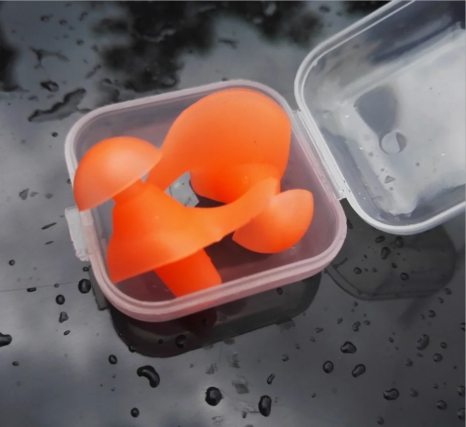 Orange 1 пара мягких ушных затычек для плавания ming силиконовые водонепроницаемые пылезащитные беруши для дайвинга водные виды спорта плавание для плавания ming анти-шумовые аксессуары - Цвет: Orange