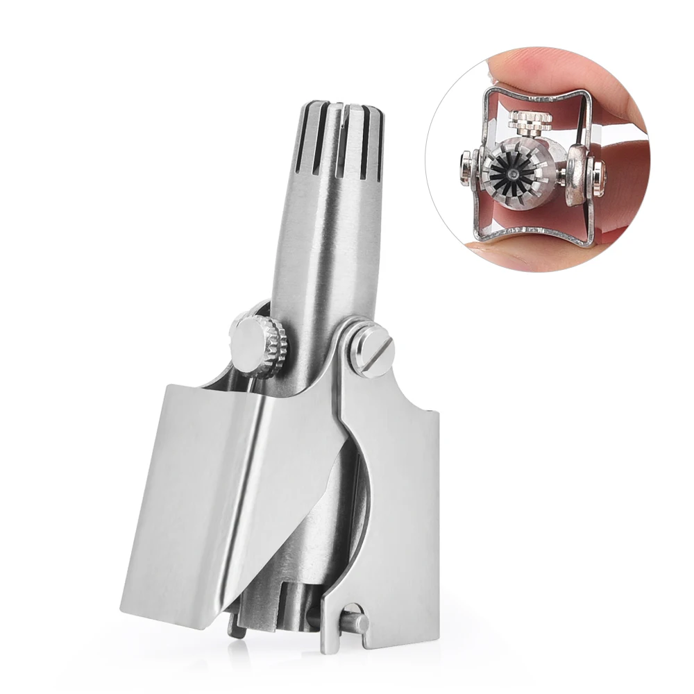 Профессиональный ручной триммер для волос в носу из нержавеющей стали оптовая