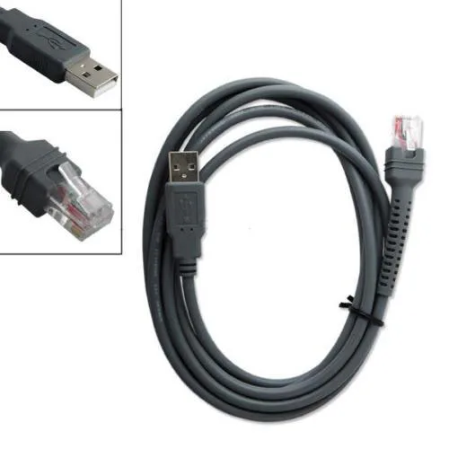 USB Cable 7ft 2M for Symbol Barcode Scanner LS1203 LS2208 LS4208 CBA-U01-S07ZAR | Электроника