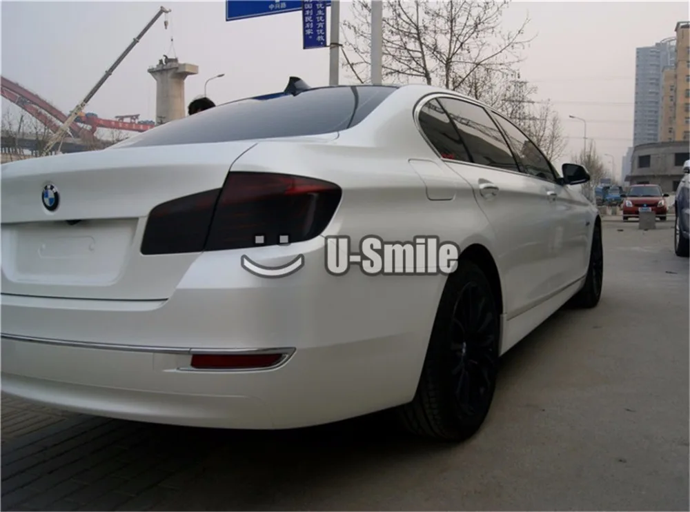 Сатиновая жемчужная белая виниловая пленка для упаковки автомобиля|bubble extraction|film