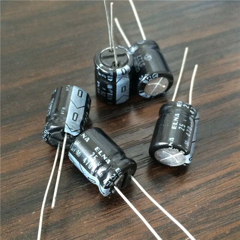 10pcs 470uF 25V Japan ELNA RJ4 Series 10x12.5mm 25V470uF Audio capacitor | Электронные компоненты и