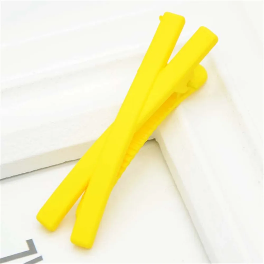 Yellow Новые женские милые цветные крестообразные заколки для волос, заколки для волос, заколки для волос головная повязка, модные аксессуары для волос - Цвет: Yellow