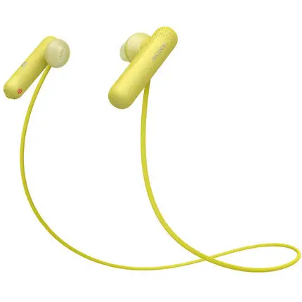 Цвет: желтый Sony WI-SP500 беспроводные наушники-вкладыши спортивные наушники Оригинальные bluetooth беспроводные наушники - Цвет: Цвет: желтый