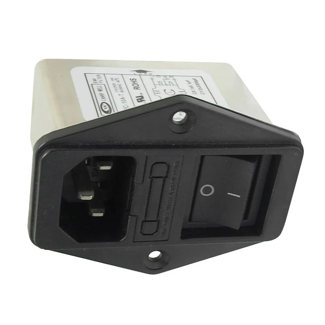

WSFS Hot Solder Lug Terminals IEC 320 C14 EMI Filter + Boat Switch + Fuse Holder