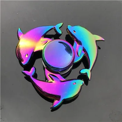 Ainbow медный фиджет Спиннер для пальцев ABS EDC ручной Спиннер Tri для детей аутизм СДВГ тревога стресс помощь фокус ручной Спиннер игрушки - Цвет: Армейский зеленый