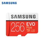 Карта памяти Micro SD SAMSUNG, U3 256 ГБ, класс 10, TFSD-карты C10 R95MBS MicroSDXC UHS-1 U3 EVO + EVO Plus, поддержка 4K