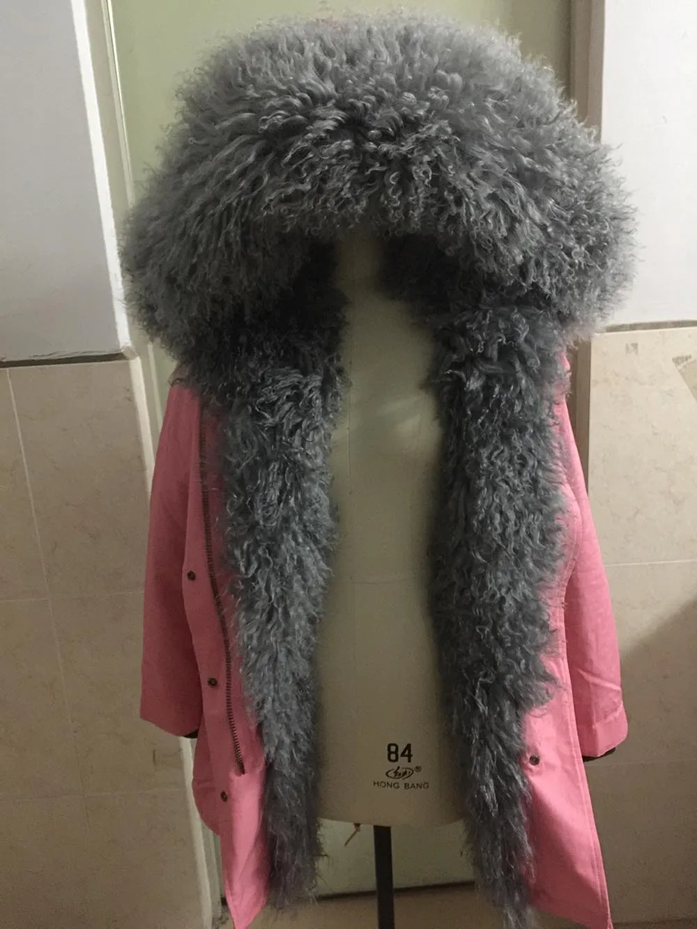 Новинка, парка, зимняя куртка для женщин, пальто, настоящая монгольская овечья шерсть, подкладка, меховой воротник, капюшон, длинная толстая верхняя одежда, парки, повседневная одежда