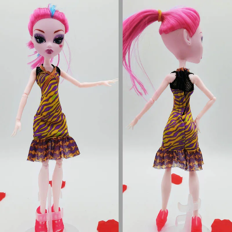 color 2 Модное свадебное платье для куклы Monster High, платье для вечеринок, Vestidos, Одежда для куклы детские игрушки Monster High - Цвет: color 2