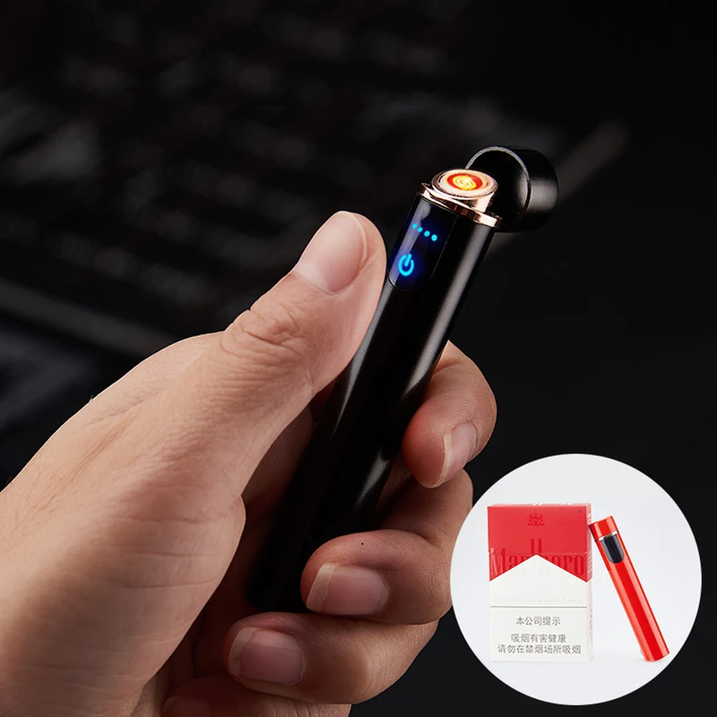 Креативная электрическая зажигалка с подключением к usb тонкий нагревательный