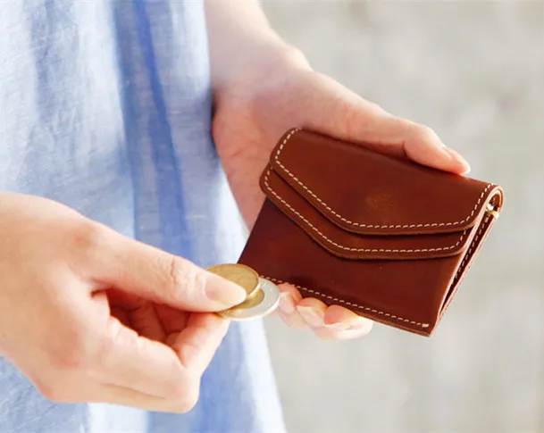 Кожаный Расширенный индивидуальный кошелек ручной работы модель кожаного