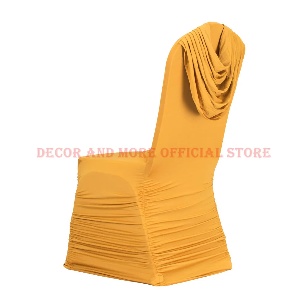 50PCS/LOT Wholesale Wedding Chair Covers Party Banquet Dining Cover Spandex Stretch Universal Decoration Black White Red | Дом и сад
