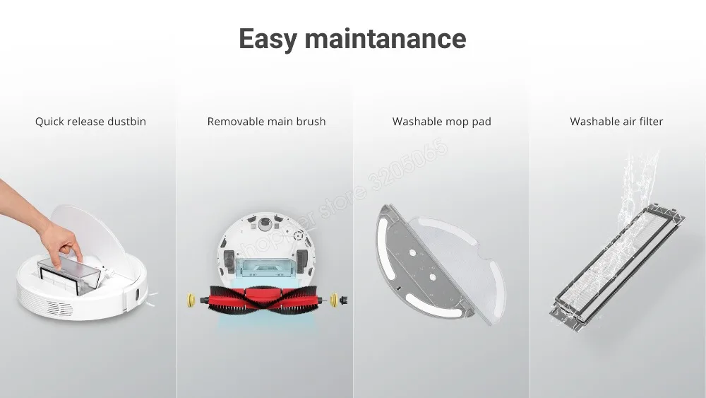 Черный робот-пылесос Roborock S6, домашний автоматический уборочный пылесос, стерилизация пыли, умная планируемая мойка