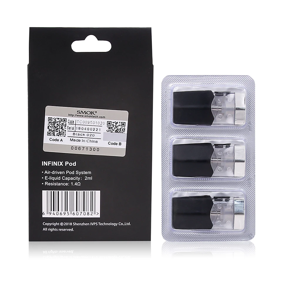 SMOK Infinix Pod 2 мл ёмкость 1.4ом замена катушки электронная сигарета распылитель для