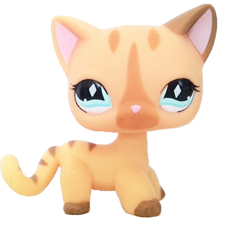 886 Пет шоп стоячки lps pet shop лпс игрушки редкие кошечку стоячки собаки колли такса рождения Новому Году Подарок pet shop short hair cat original gift toys old rare stanchion dog collie dachshund - Цвет: 886