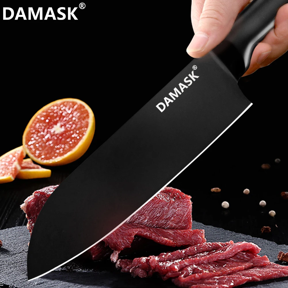 Damask набор кухонных ножей из 3 предметов нож шеф повара Santoku универсальный острый