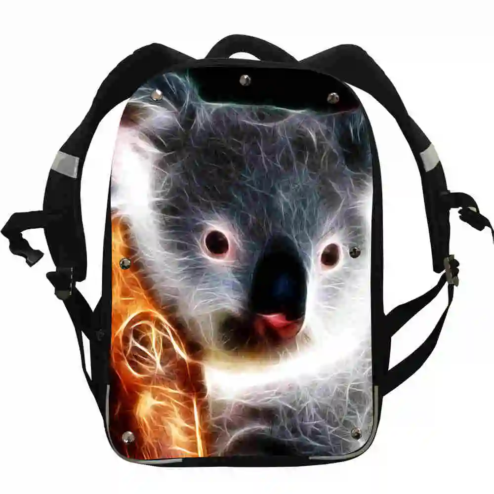 

Animal Sloth Koala Panda Backpack Rock Roll For Women Men Boys Girls Teenager School Bags Mochila Bolsa