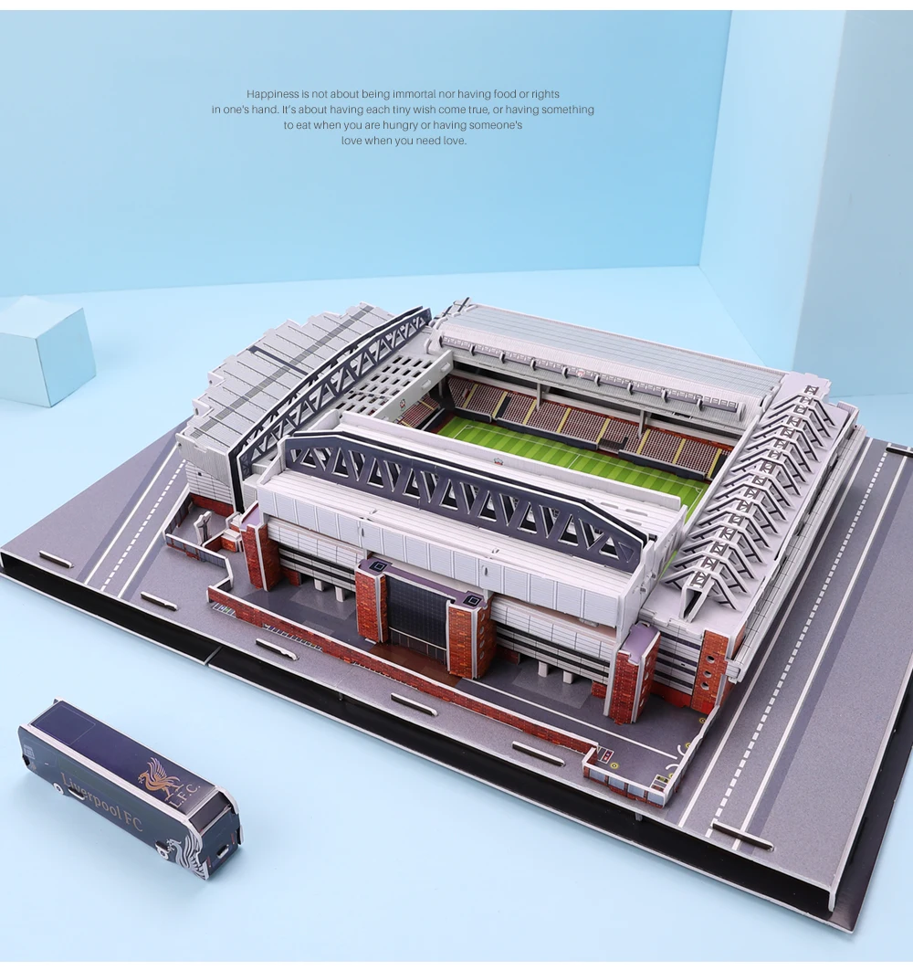3D головоломка футбольный стадион модель игрушки лагерь ноу FC Барселона Стэмфорд мост анфилд старый Траффорд бумажные строительные игрушки