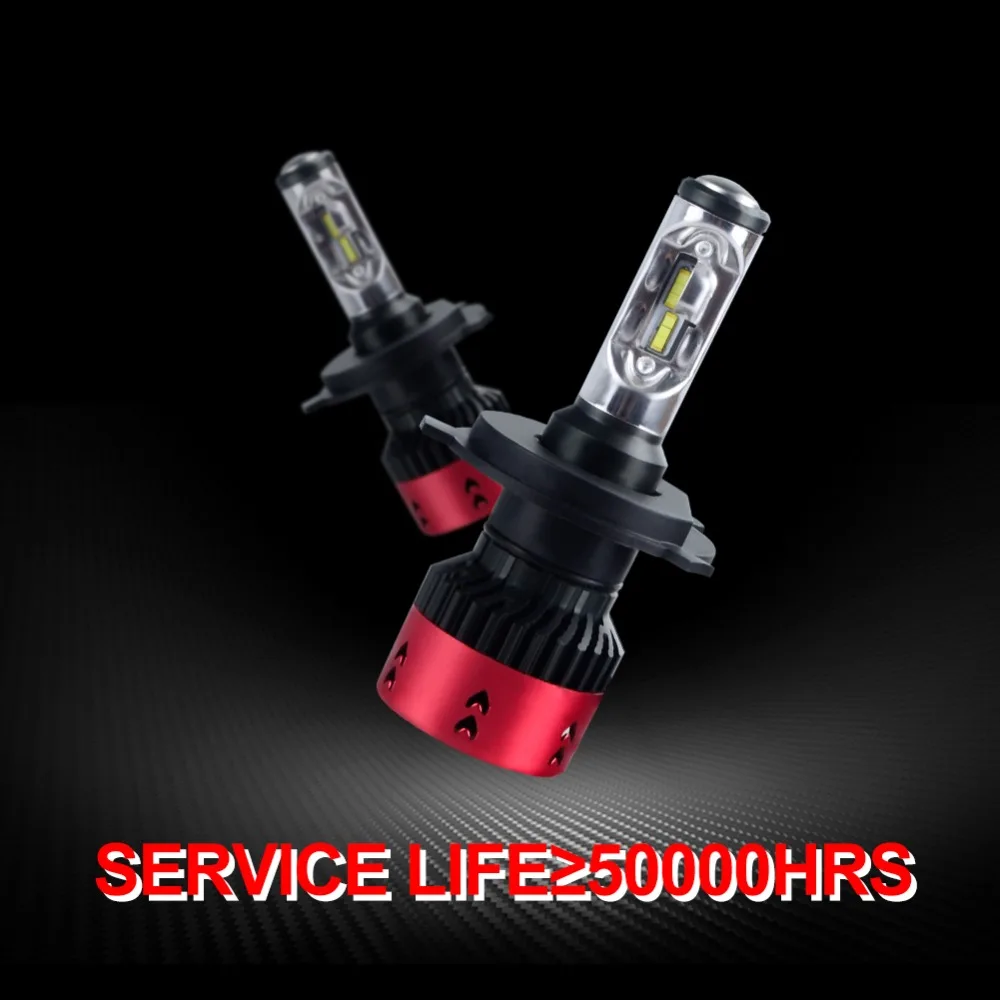 Avacom 2 шт. LED H4 HS1 Высокая Низкая мото фара для мотоцикла 12 В 6500 К 70 Вт 16000Lm зэс чип