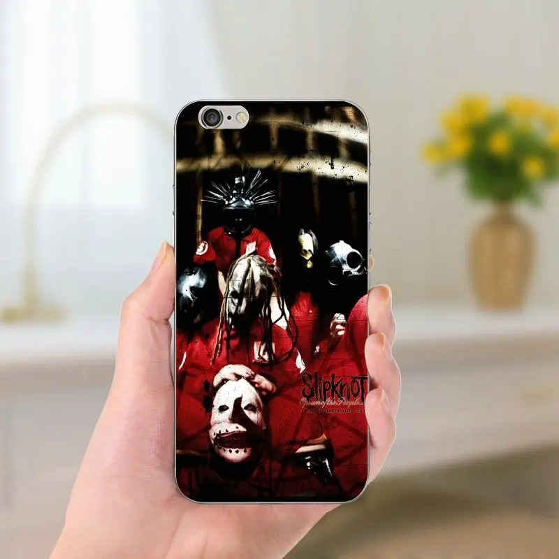Лидер продаж Slipknot рок тонкий мягкий Силиконовый ТПУ милые чехлы для телефонов