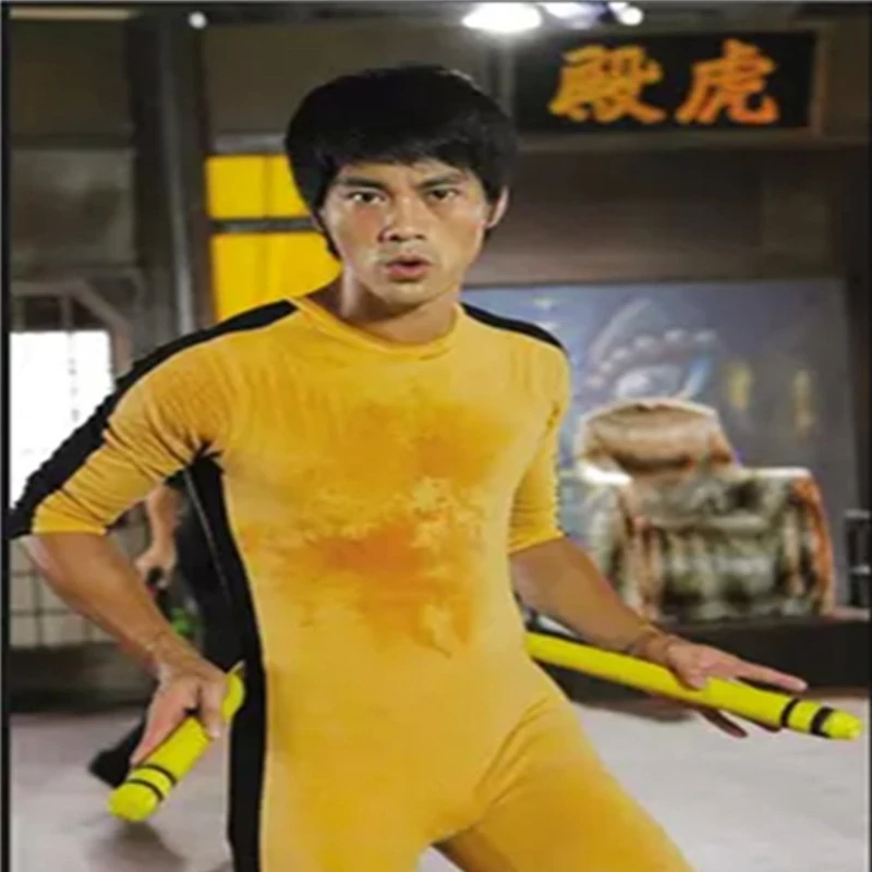 Jeet Kune Do костюм смерти комбинезон Брюс Ли классический желтый Униформа кунг фу