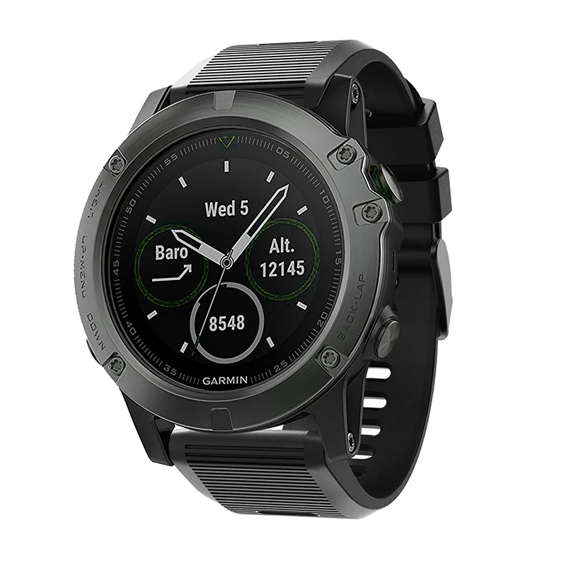 26 22 20 мм ремешок для garmin fenix 5 5X 5S Plus 3 3HR часы Quick fit Силиконовый Easyfit наручные часы ремешок для garmin fenix 5x5 5S