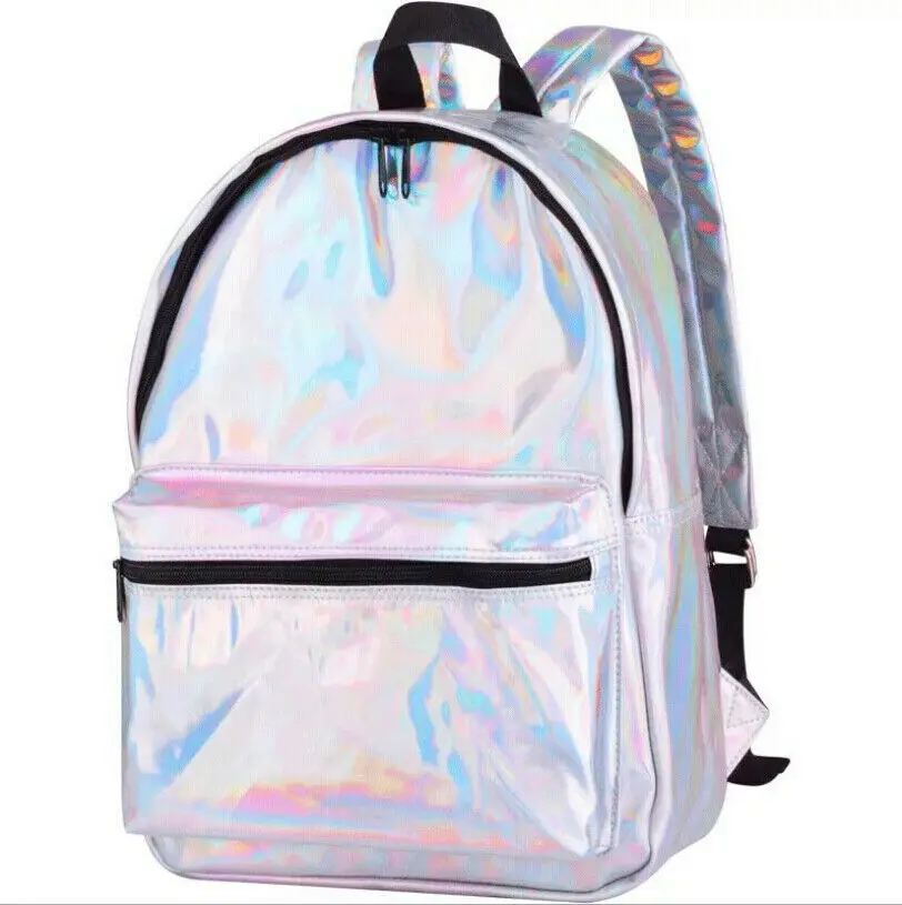 Женская школьная блестящая Лазерная Мини Путешествия студенческие Симпатичные