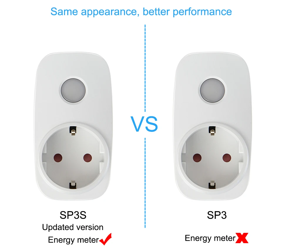 Умная розетка Broadlink SP3s с энергомонитором совместима Google Home Alexa Echo Wifi EU для