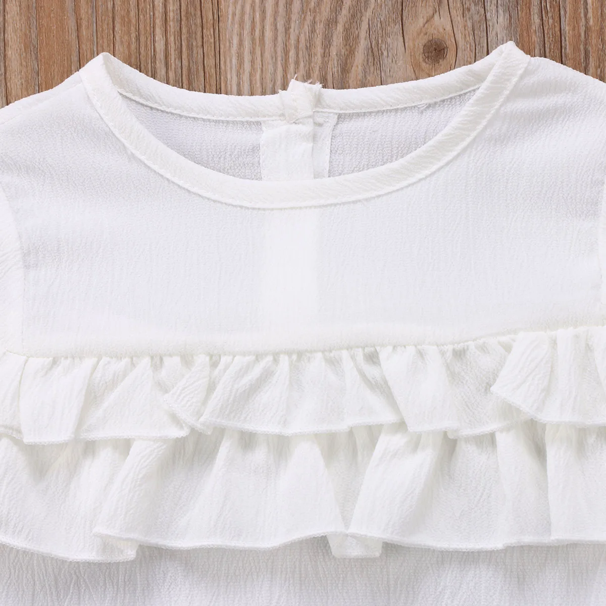 PUDCOCO Brand Ruffle Solid Color Top Toddler Newborn Shirts Baby Girl Kid Flounce Blouse Clothes Shirt 0-3T | Мать и ребенок