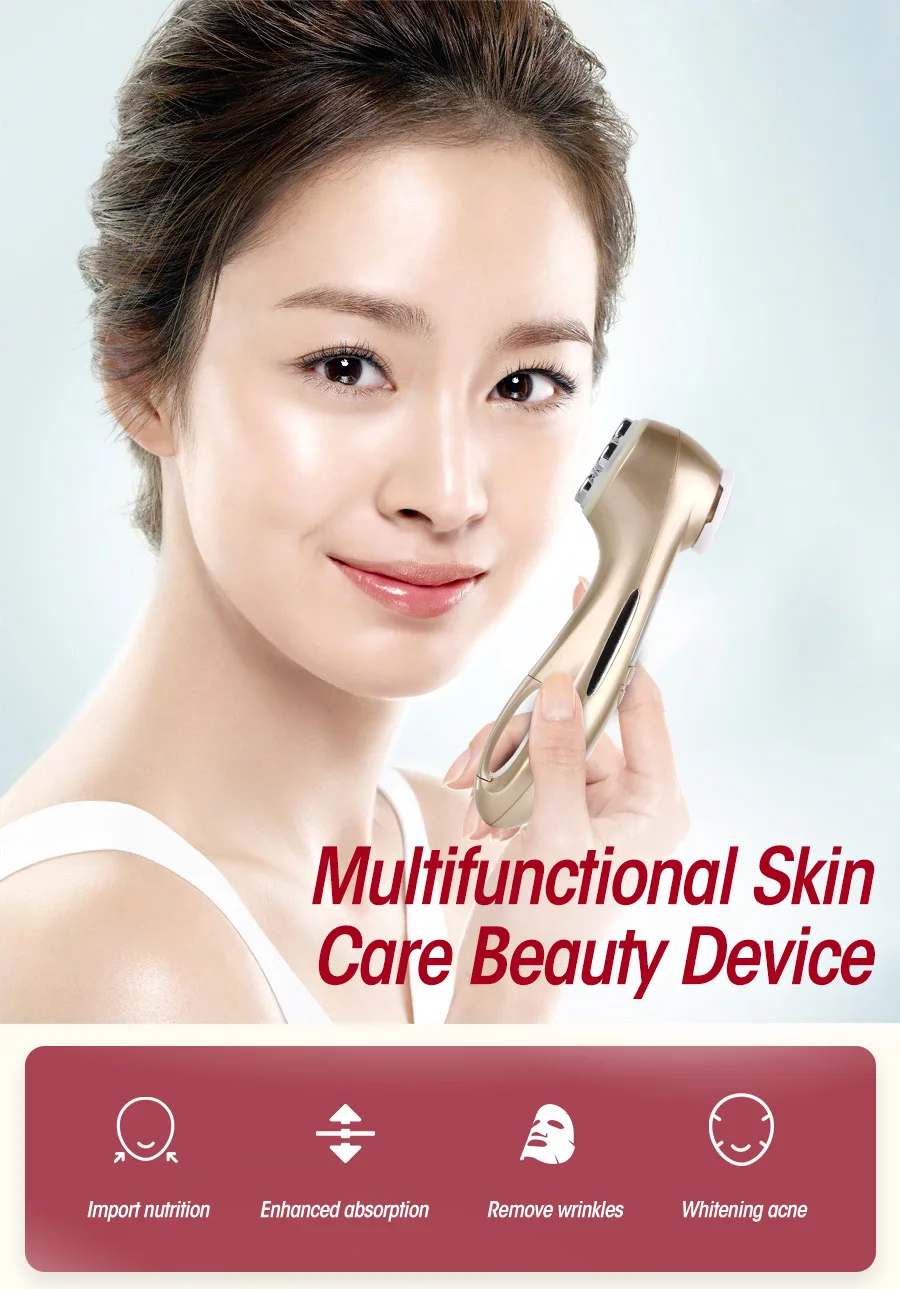 AOPHIA beauty Machine 5в1 РЧ EMS радио мезотерапия электропорация лица Радио Частота светодиодный фотон омоложение удаления морщин