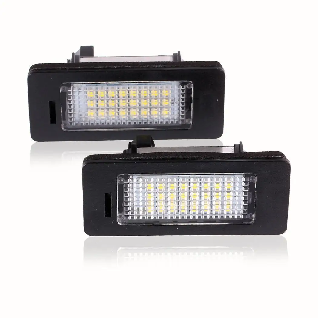2pcs White Light High Temperature Resistant 12V plate LED Car License Plate 3W Lamp Black | Автомобили и мотоциклы