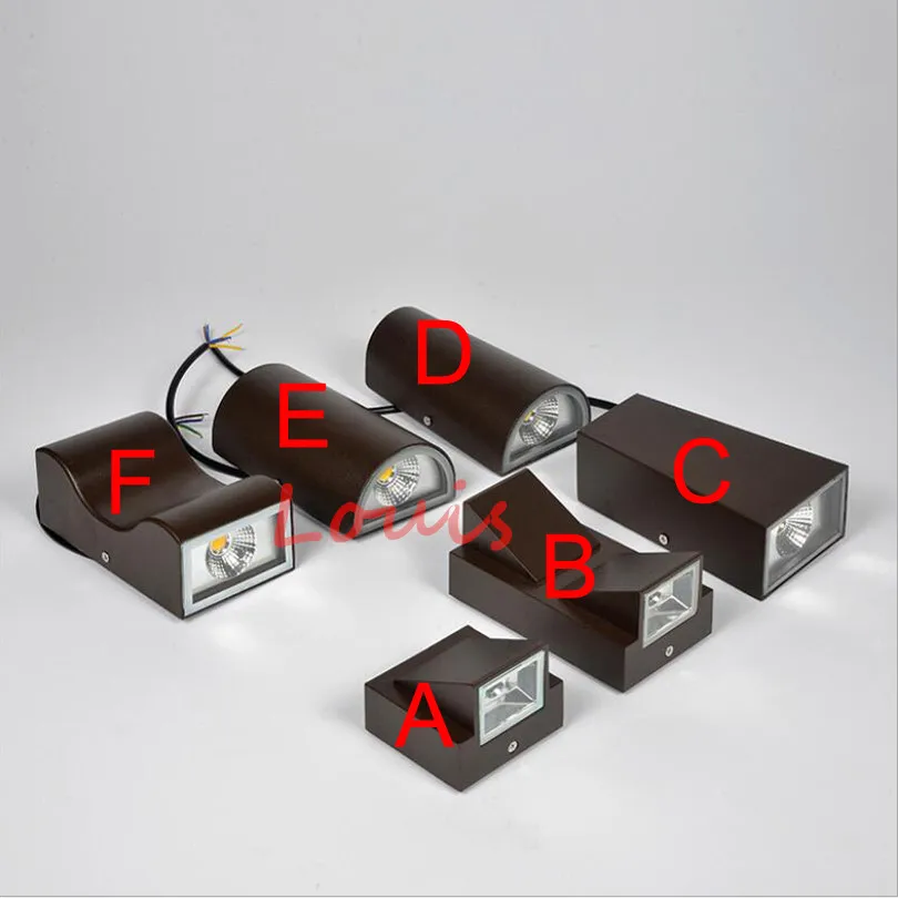 Free Shipping Indoor Outdoor LED Lighting 6W 12W COB UP&ampDown Wall Lamps for Garden Courtyard Porch Corridor Light IP65 | Лампы и