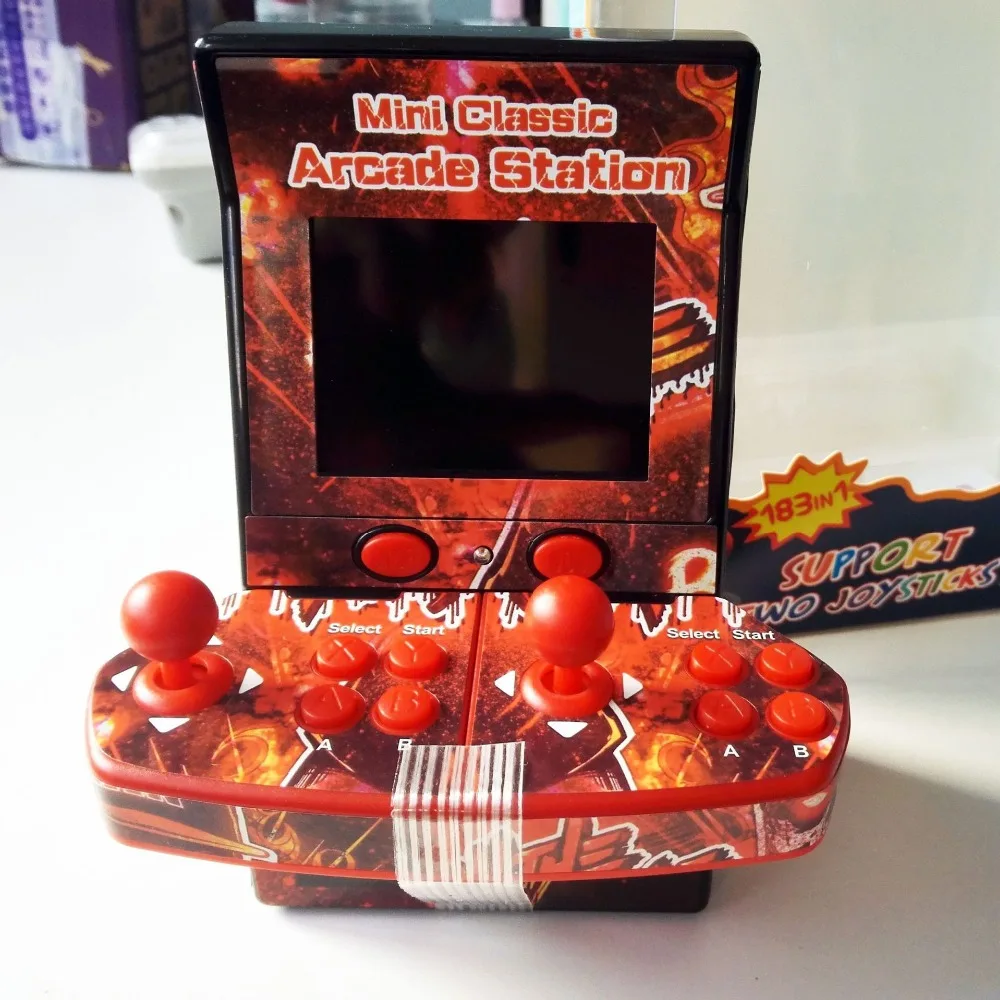 Модернизированный Мини Классический Аркадный Игровой шкаф двойной джойстик