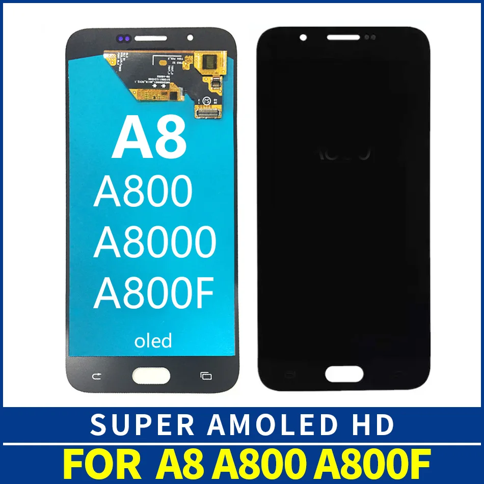 AMOLED LCD Screen For Samsung A8 2015 A8000 A800 A800F Display Touch Digitizer Assembly lcd Replacement | Мобильные телефоны и