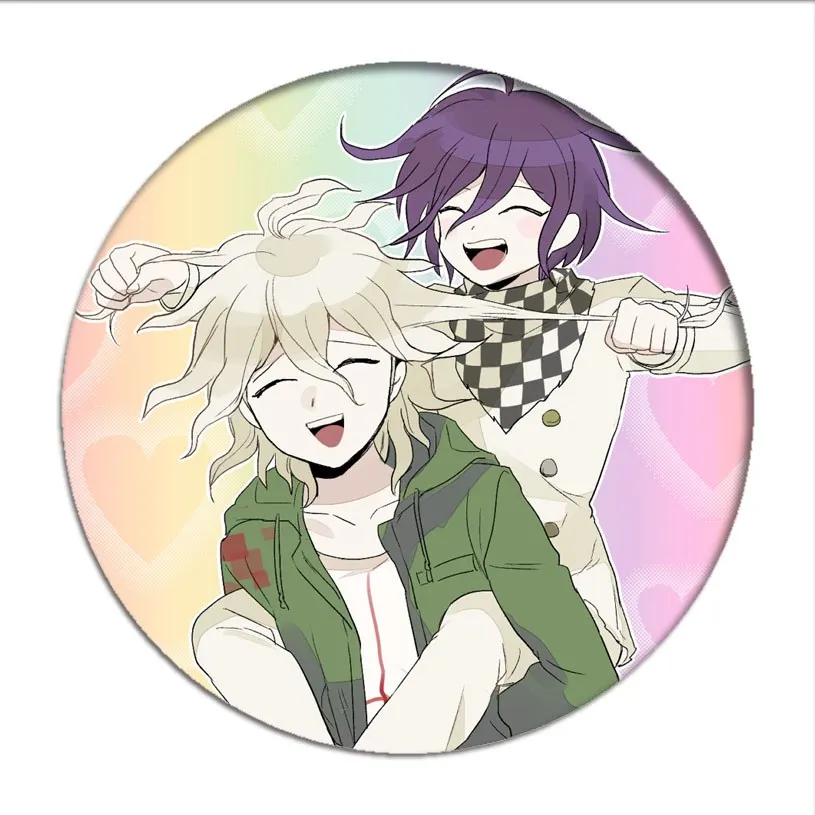 1pcs Games Danganronpa V3 Killing Harmony Cosplay Badge Oma Kokichi Brooch Pins Collection bags Badges for Backpacks Clothes