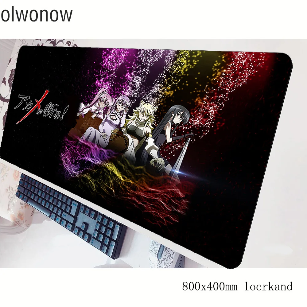 Коврик для мыши akame ga kill геймер 80x40 см игровой коврик ноутбук notbook Настольный