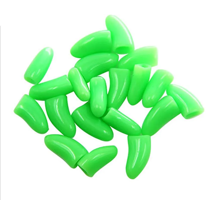 Хит продаж 20 шт. чехлы для когтей собак и кошек колпачки лап клей защита