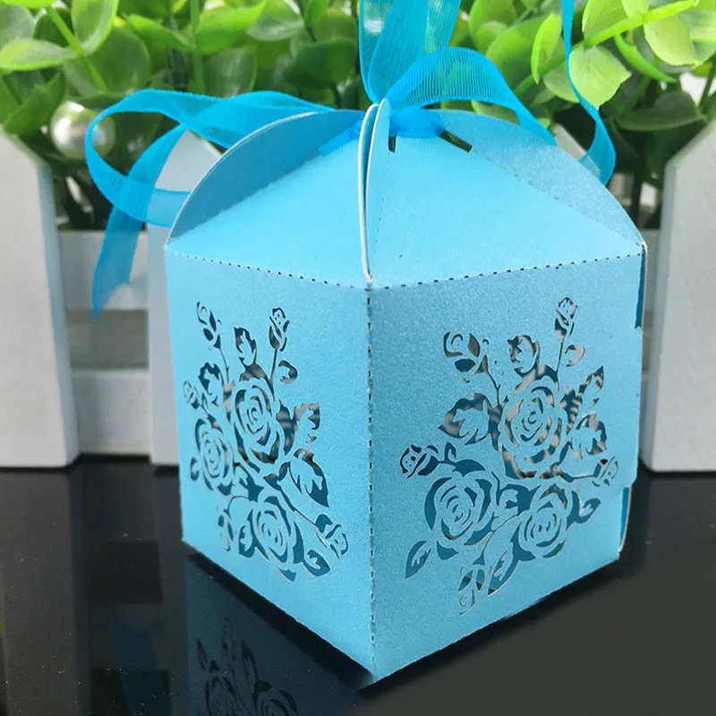 Коробка для конфет с лазерной резкой 50 шт.|box for|boxes for partybox wedding favor |