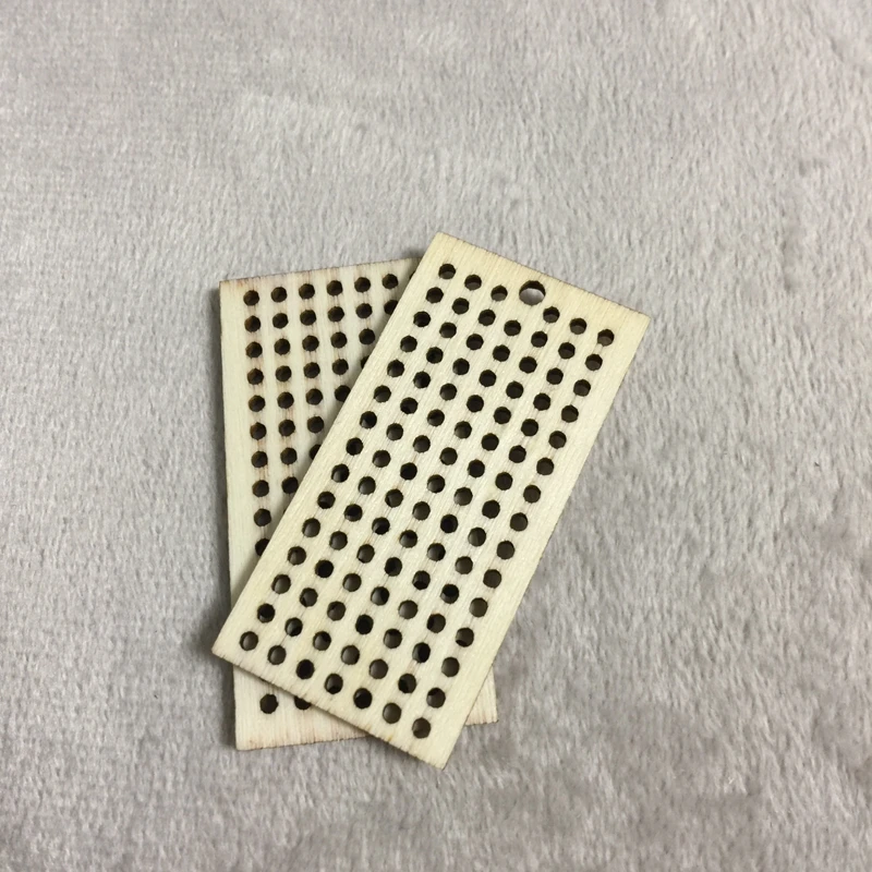 

laser cut Rectangle Wooden Cross Stitch Pendant DIY