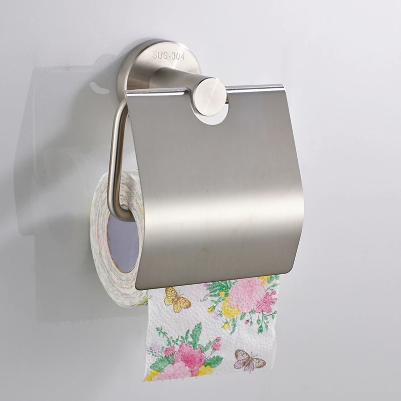 Настенный держатель для рулона туалетной бумаги из нержавеющей стали 304 никеля |