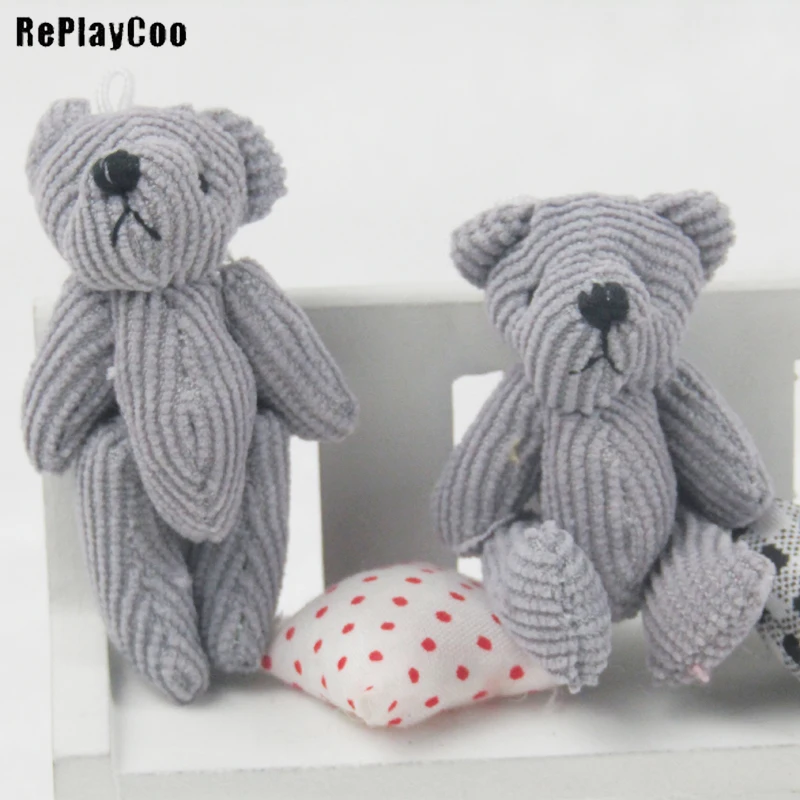 100 шт./партия Миниатюрный Плюшевый мишка мягкие плюшевые игрушки маленький