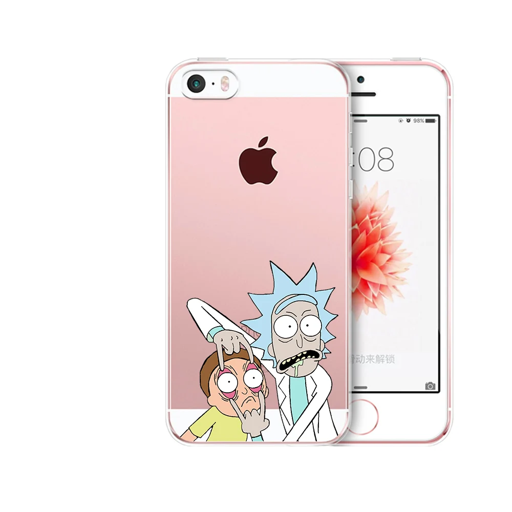 Для iphone 7 Чехол Рик и Морти Забавный мультфильм комиксы мягкая ТПУ силиконовый